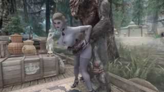 Elenwen enjoying xxx skyrim porn